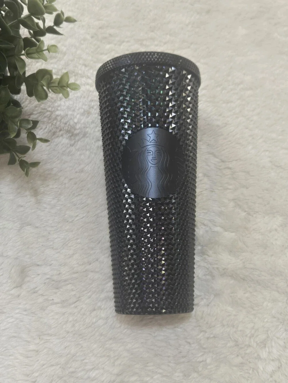 Starbuck Limited Edition FIU Black Iridescent Studded Venti Tumbler, 24 Oz